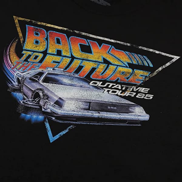 Back To The Future Mens Tour Cotton T-Shirt
