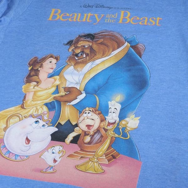 Beauty And The Beast Womens/Ladies VHS T-Shirt