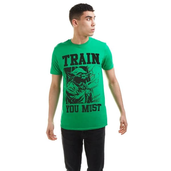 Star Wars Mens Train You Must Yoda T-Shirt