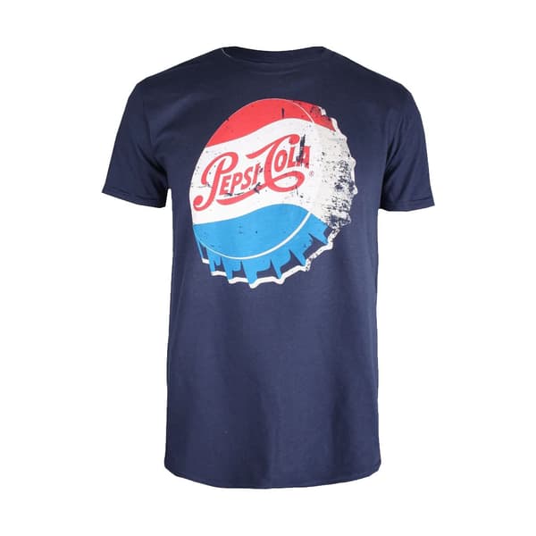Pepsi Mens Bottle Cap T-Shirt Navy XL Pepsi Mens Bottle Cap T-Shirt Navy XL
