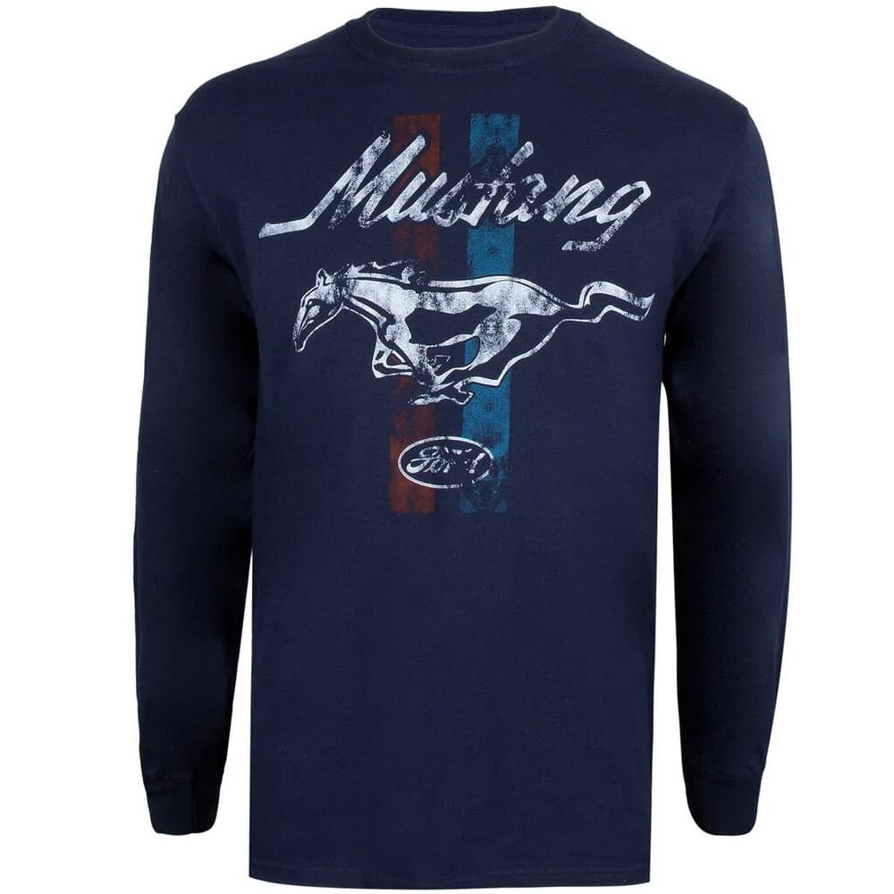 Ford Mustang Stripe långärmad T-shirt för män