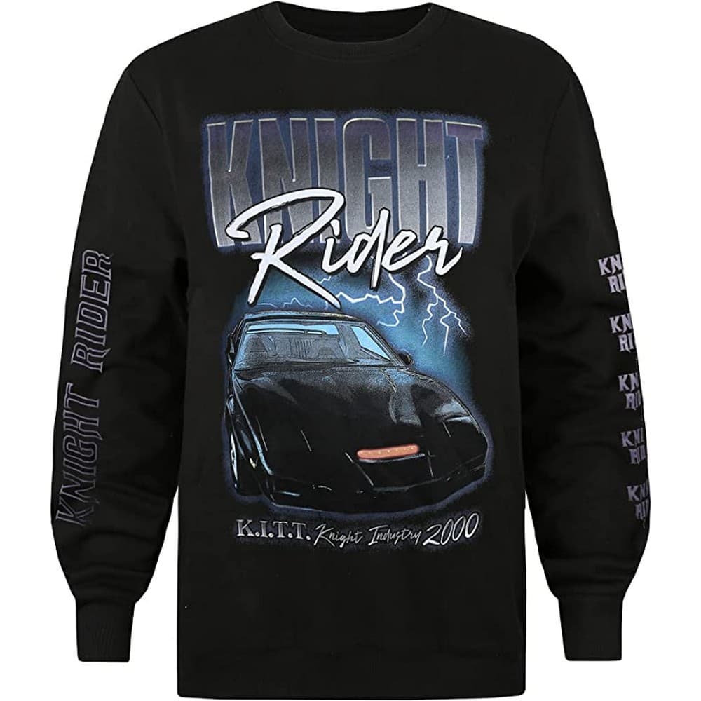 Knight Rider K.I.T.T.T 2000 Lightning långärmad T-shirt för män