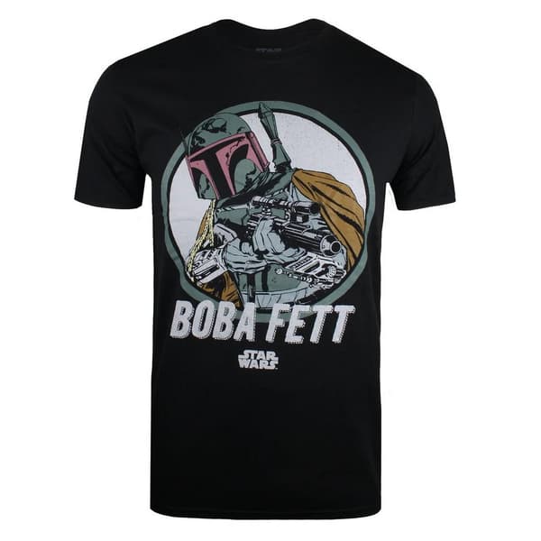 Star Wars Mens Boba Fett Retro T-Shirt