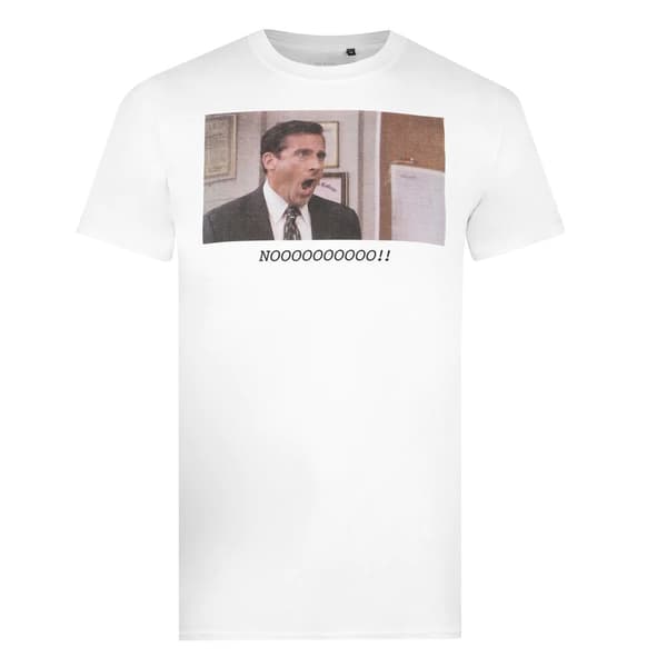 The Office Michael Scott T-shirt til mænd Noooo!!! White L