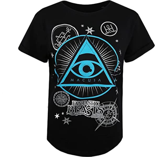 Fantastic Beasts And Where To Find Them Dame/Macusa T-shirt til kvinder/damer Black S