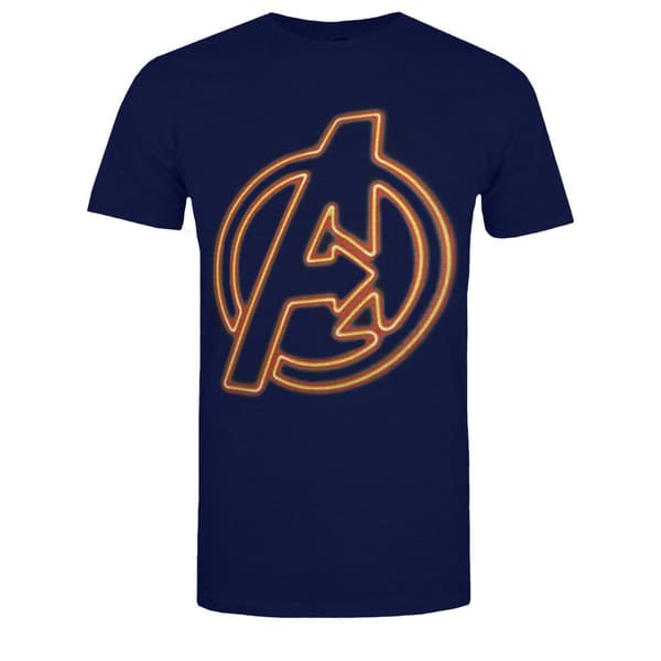 Avengers Neon logo T-shirt til mænd