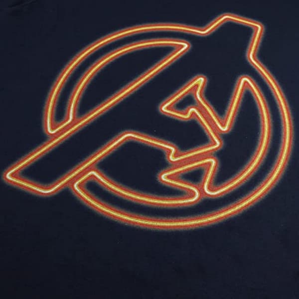 Avengers Neon logo T-shirt til mænd