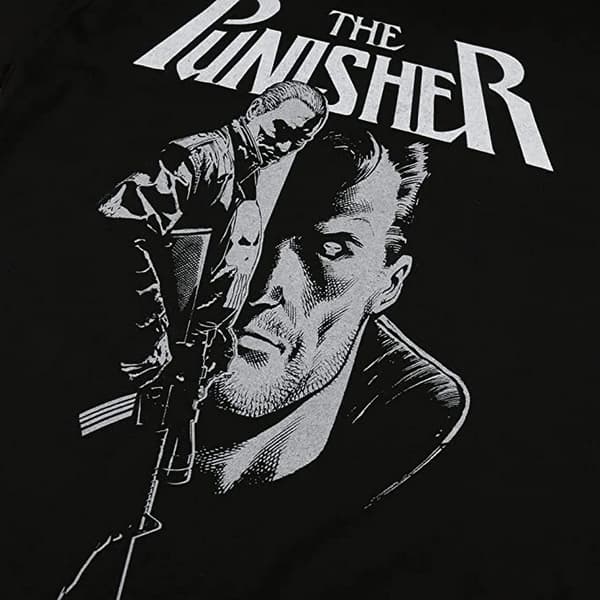 The Punisher T-shirt med gevær til mænd