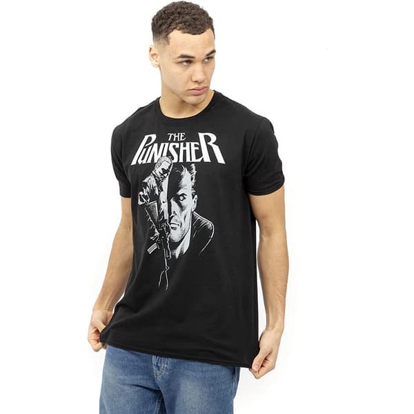 The Punisher T-shirt med gevær til mænd