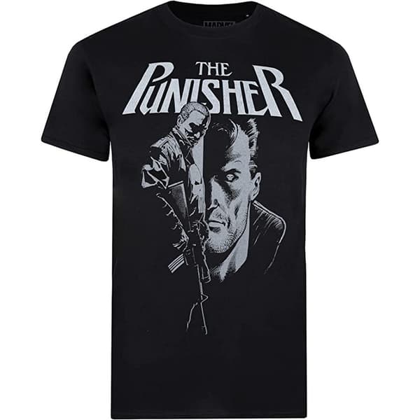 The Punisher T-shirt med gevær til mænd