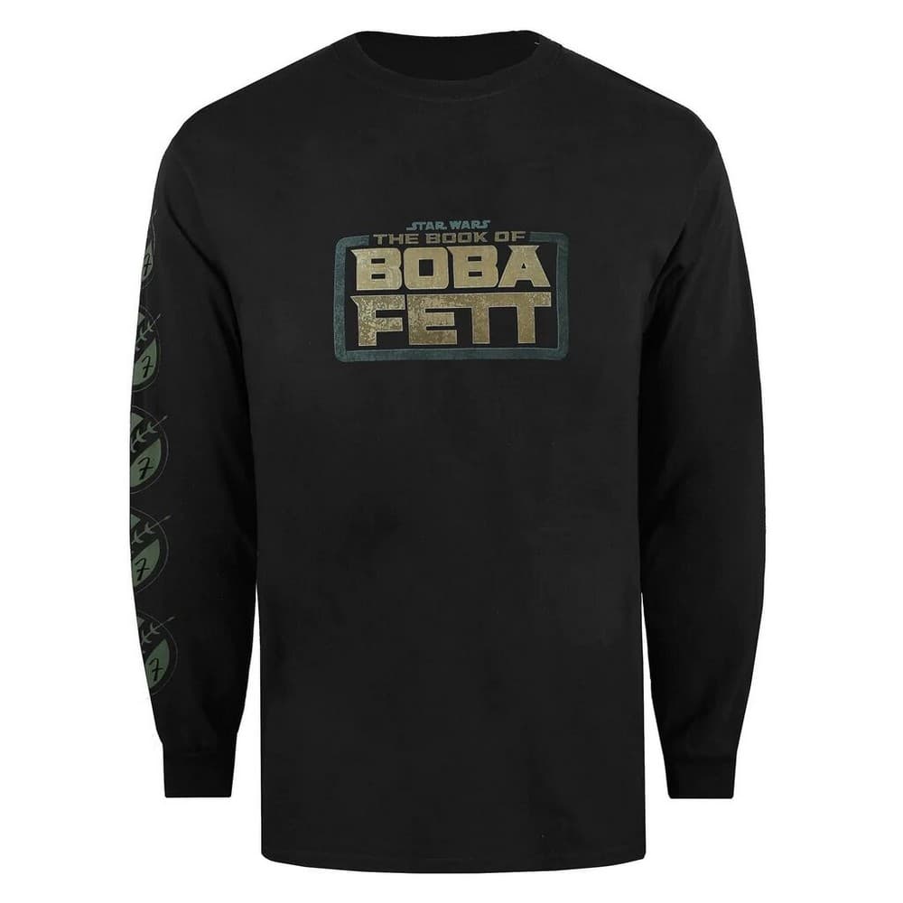 Star Wars Herr Boba Fett Logo långärmad T-shirt