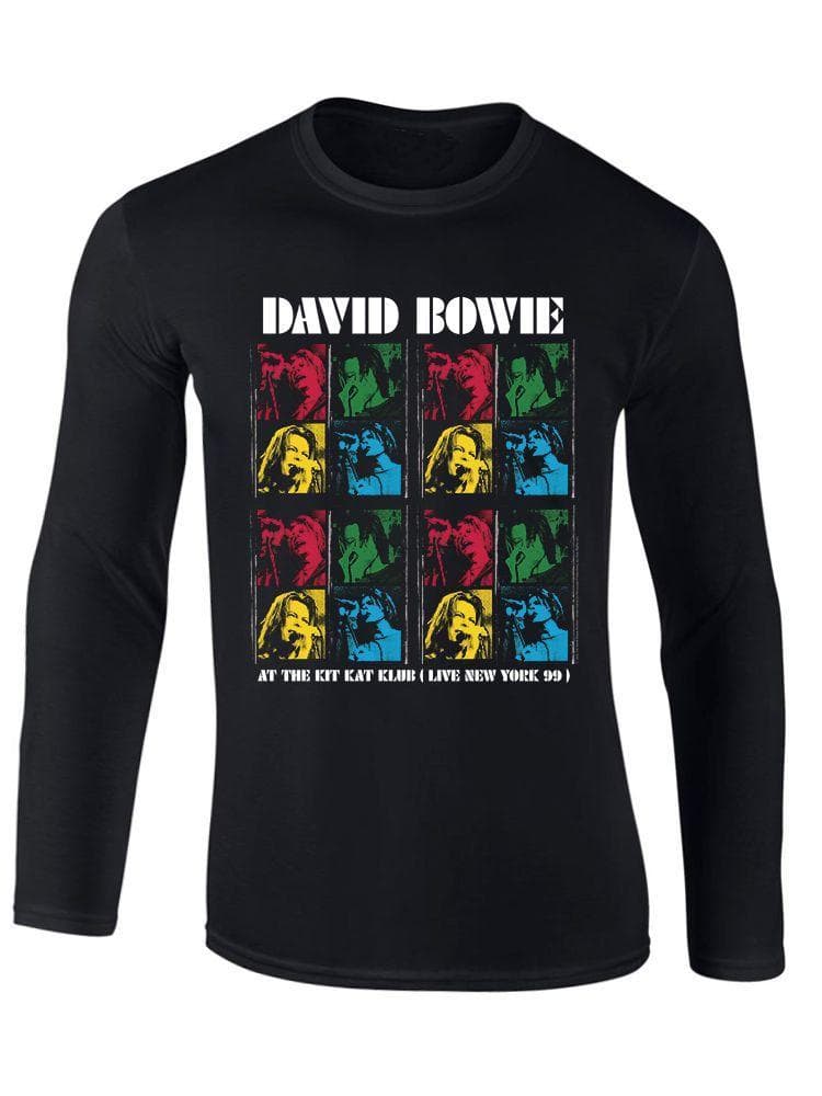 David Bowie New York Kit Kat Club långärmad t-shirt