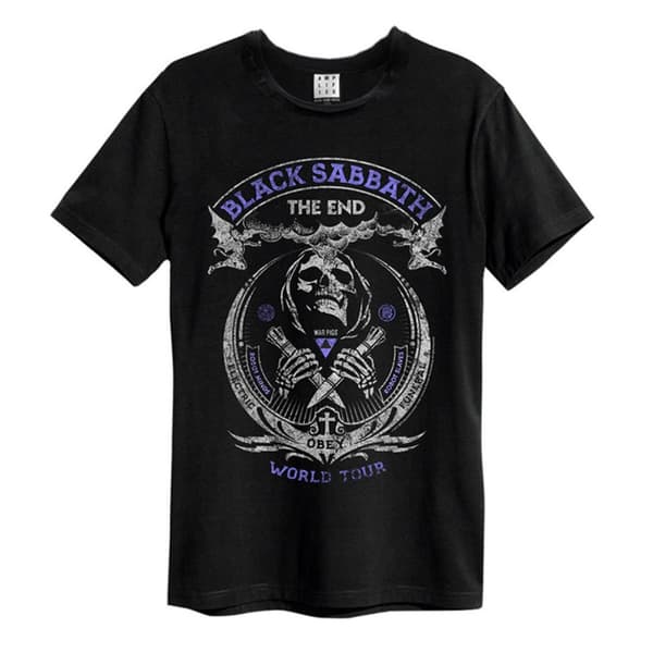 Amplified Unisex Adult The End Black Sabbath T-Shirt Black XL