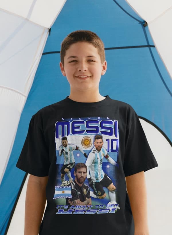 Messi Svart T-shirt - Argentina spelare tröja