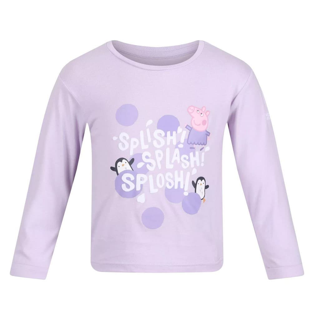 Regatta Barn/Kids Splish Splash Splosh Peppa Pig Långärmad T-shirt med långa ärmar