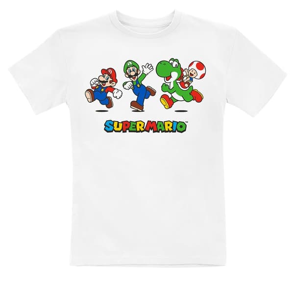 Super Mario Løbe-T-shirt til børn/unge