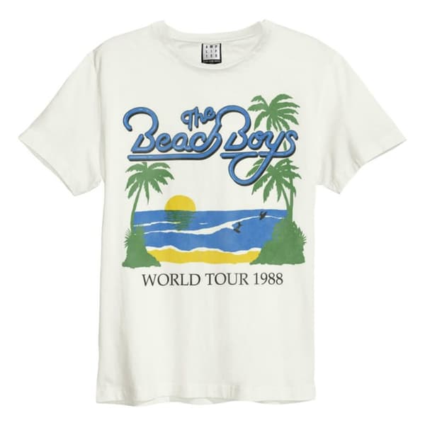 Amplified Unisex vuxen 1988 Tour The Beach Boys T-Shirt