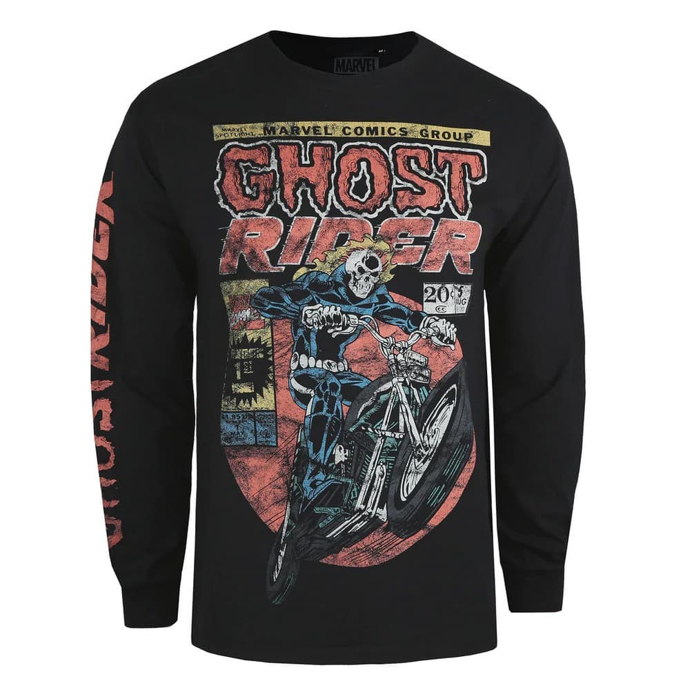Ghost Rider Långärmad T-shirt för män