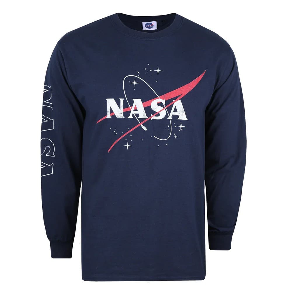 NASA Långärmad T-shirt för män med kontur