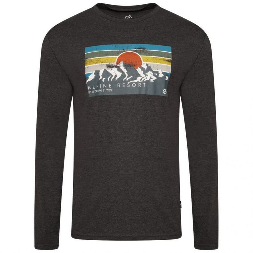 Dare 2B Mens Upgrade II Sunset Marl långärmad T-shirt med solnedgångsblått