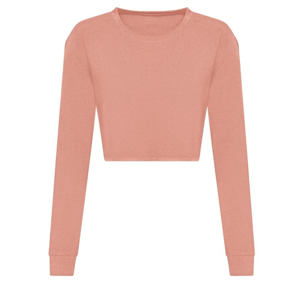 Awdis Kvinnor/Damer Crop Triblend långärmad T-Shirt