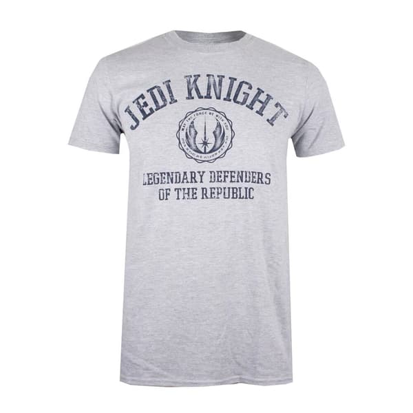 Star Wars Mens Legendary Defenders Of The Republic Jedi Knight Marl T-Shirt