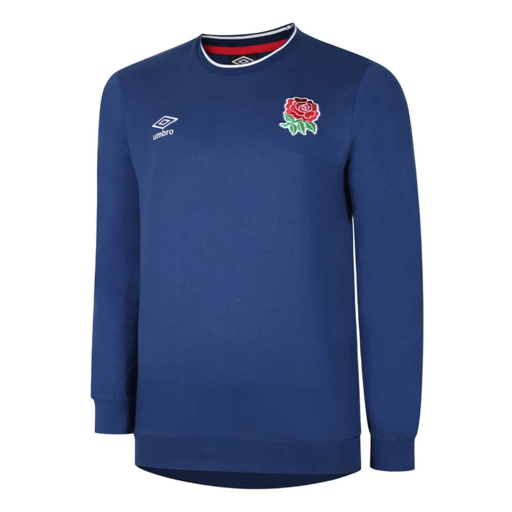 England Rugby Mens Classic Umbro kontrast sömmar långärmad T-Shirt