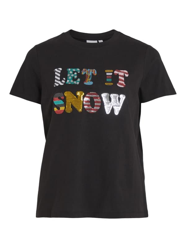 Vila - Vipure SS Christmas T-shirt