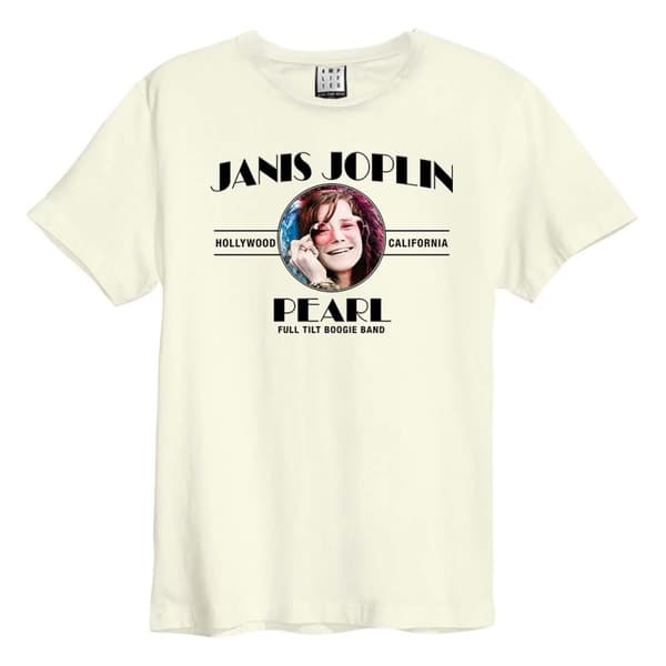 Amplified Herr 50-årsjubileum Janis Joplin T-Shirt