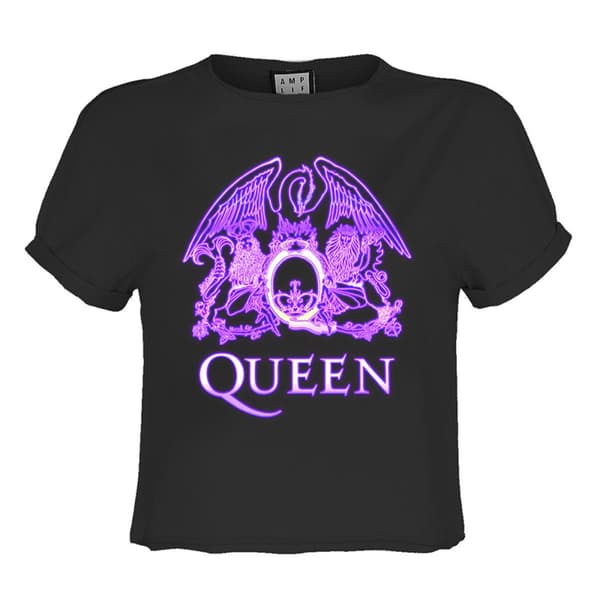 Amplified Kvinder/damer med neontegn Queen Crop Top