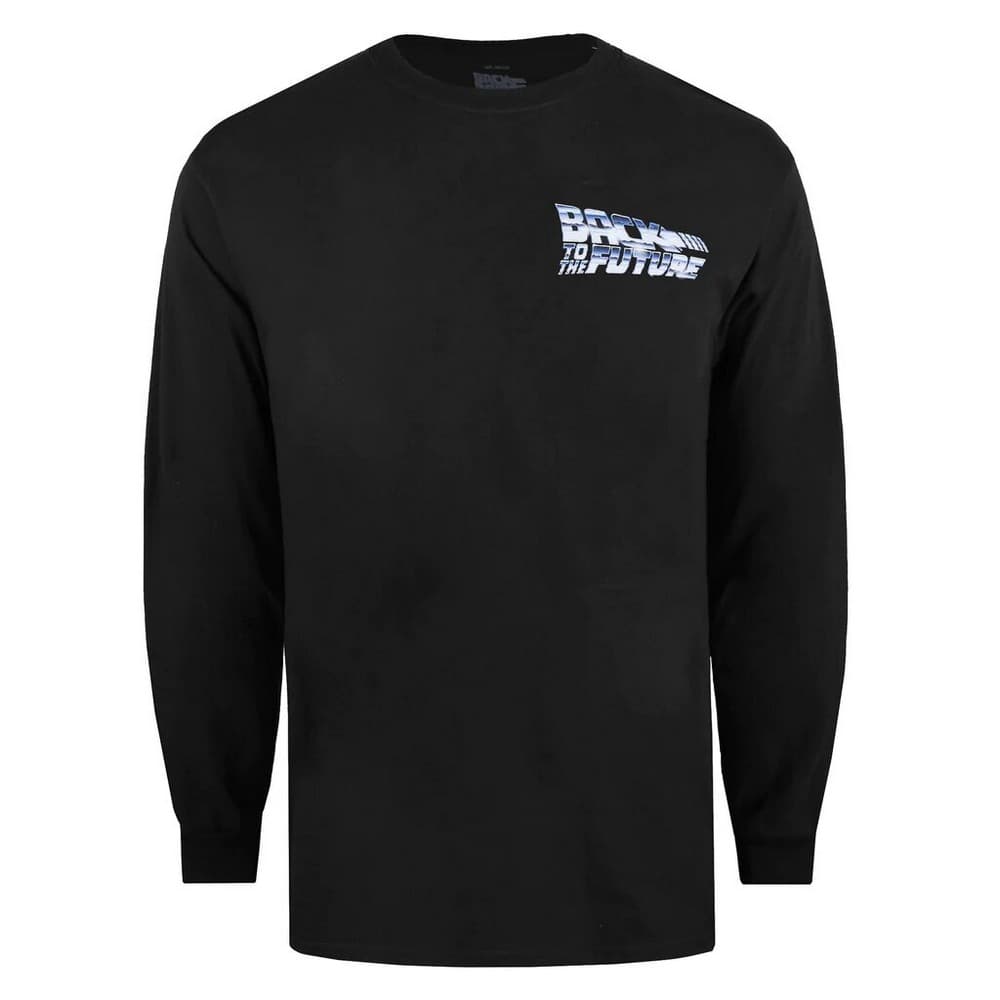 Back To The Future Långärmad T-shirt med logotyp för män