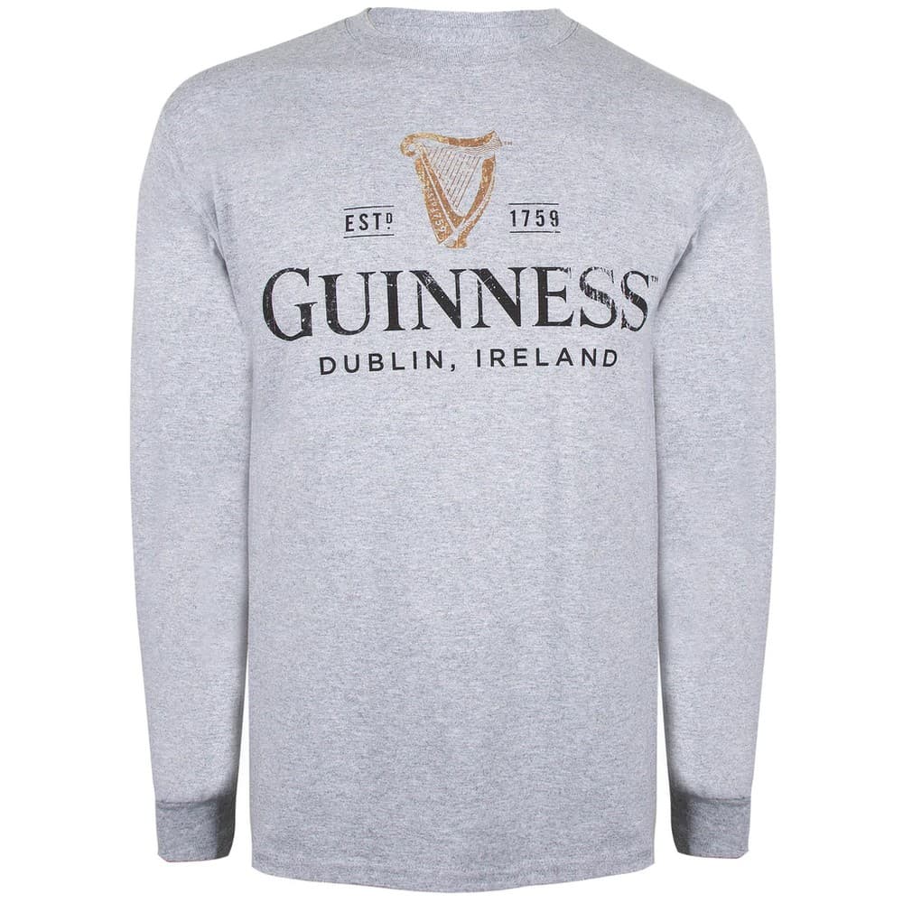 Guinness Herr Harp Marl långärmad T-shirt med lång ärm