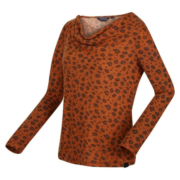 Regatta Frayda Frayda Leopard Print Cowl Neck Top för kvinnor och damer