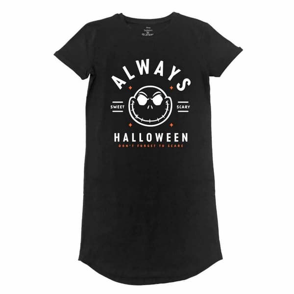 Nightmare Before Christmas Womens/Ladies Always Halloween T-Shirt Dress