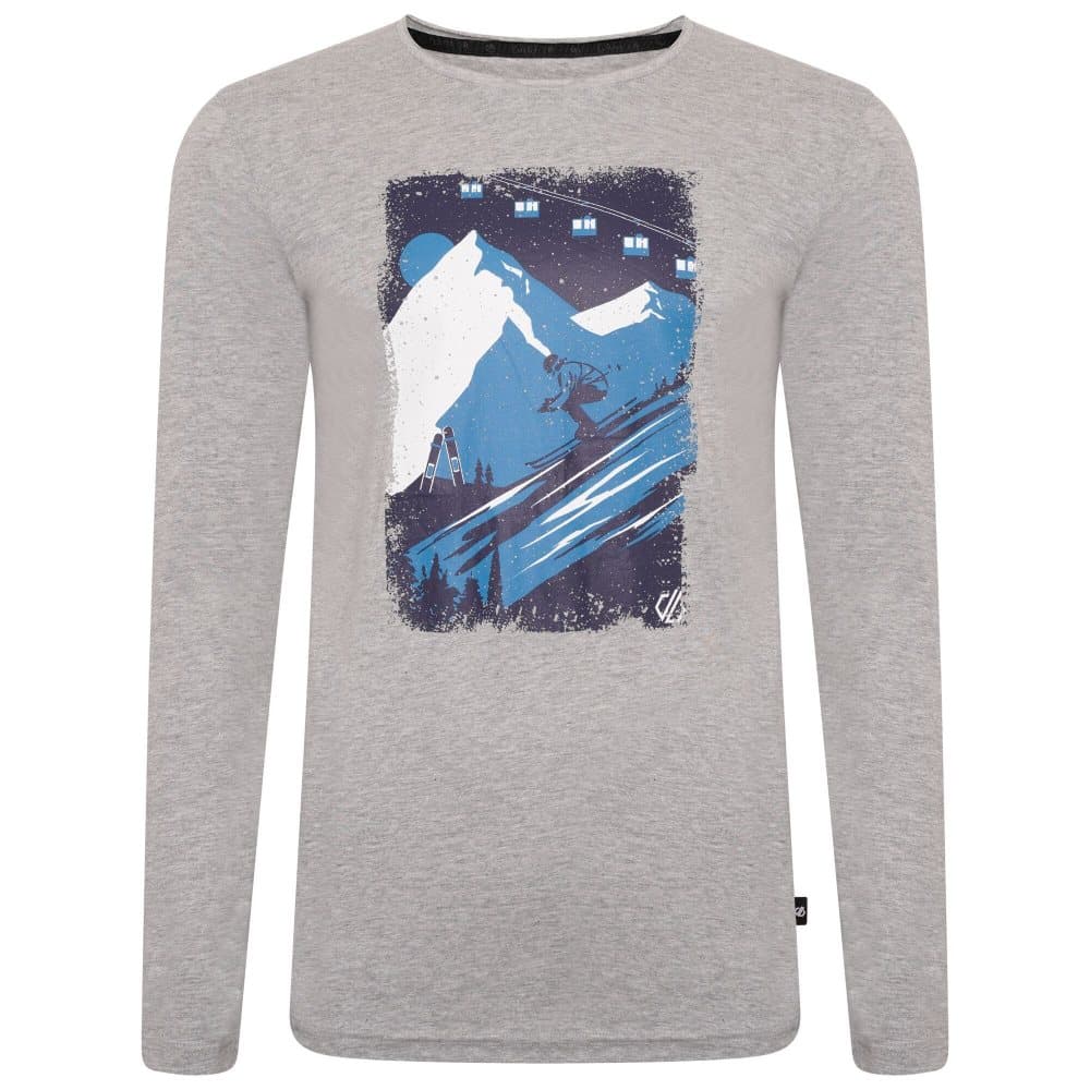 Dare 2B Mens The Jenson Button Edit Upgrade Graphic Print Marl Långärmad T-Shirt