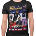 Miniatyrbild 1 av 4: Mbappe Svart 10 t-shirt France stil VM