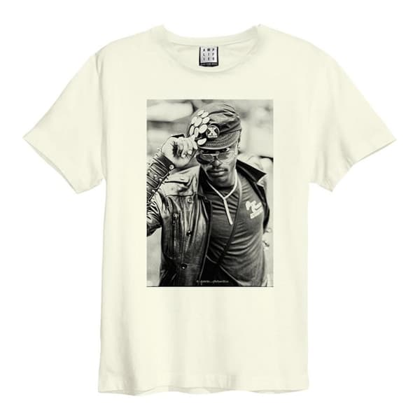 Amplified Unisex T-shirt til voksne Joe Wise Charles Alexander Vintage White L