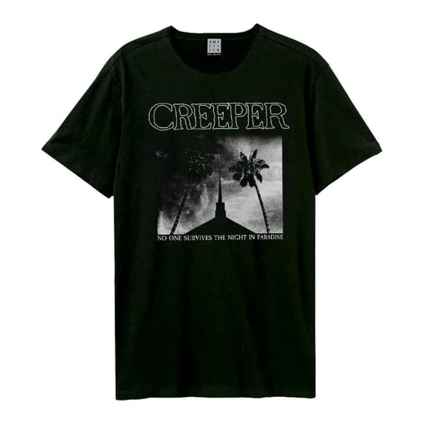 Amplified Unisex Adult Night In Paradise Creeper T-Shirt Black XXL