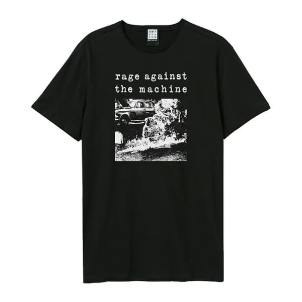 Amplified Unisex vuxen Monk Fire Rage Against the Machine T-Shirt