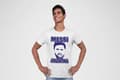 Miniatyrbild 4 av 4: Messi Argentina cutout vit t-shirt