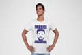Miniatyrbild 4 av 4: Messi Argentina cutout vit t-shirt