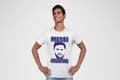 Miniatyrbild 4 av 4: Messi Argentina cutout vit t-shirt