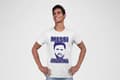 Miniatyrbild 4 av 4: Messi Argentina cutout vit t-shirt