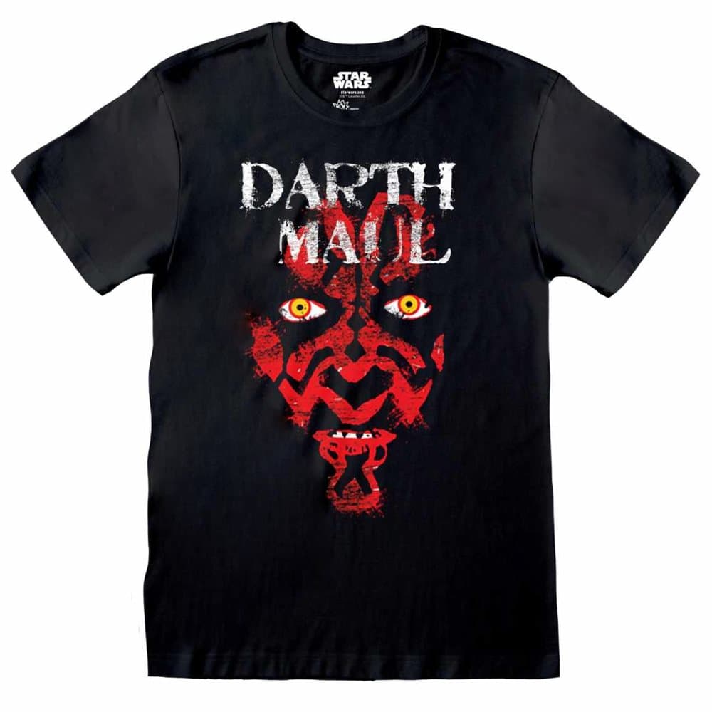Star Wars Unisex vuxen klassisk Darth Maul ansikte T-Shirt