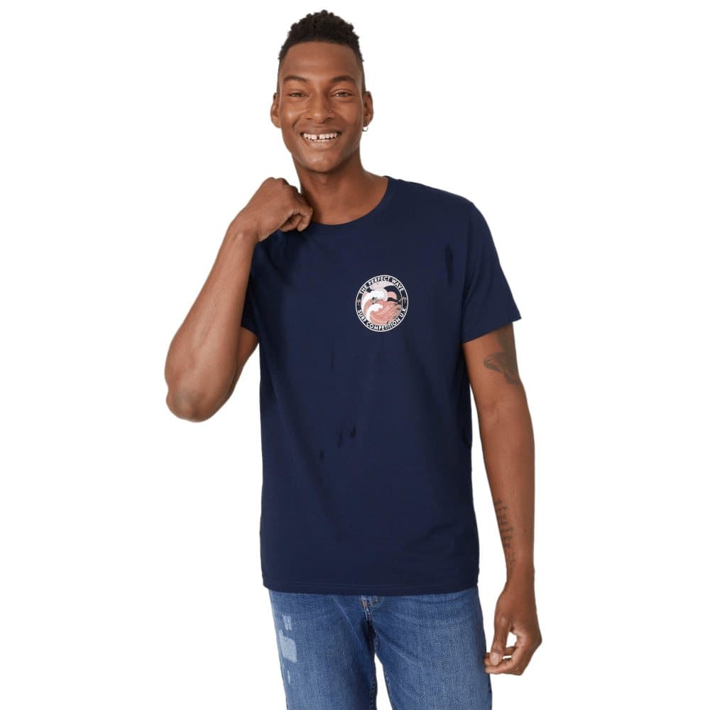 Mantaray T-shirt med tryckt T-shirt för män med den perfekta vågen