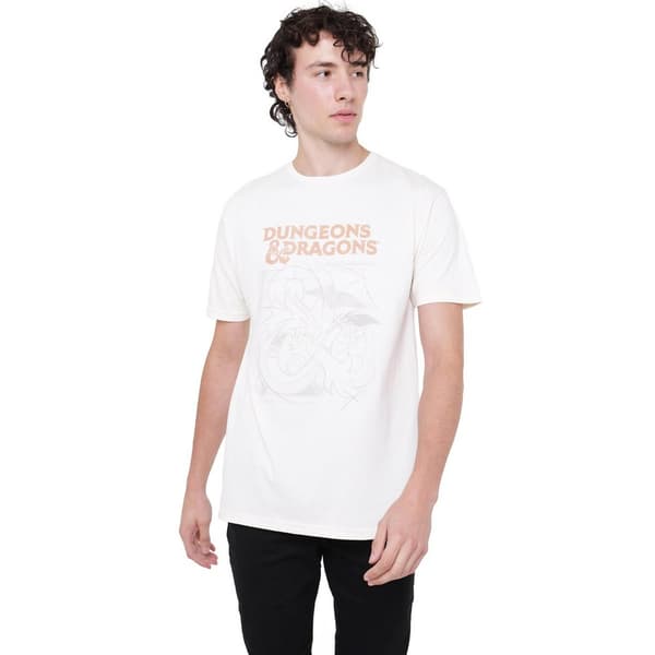 Dungeons & Dragons T-shirt för män med skiss