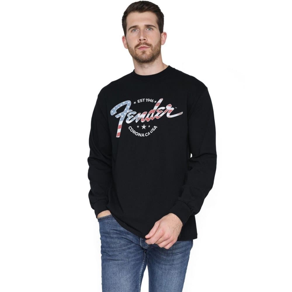 Fender USA långärmad T-shirt för män
