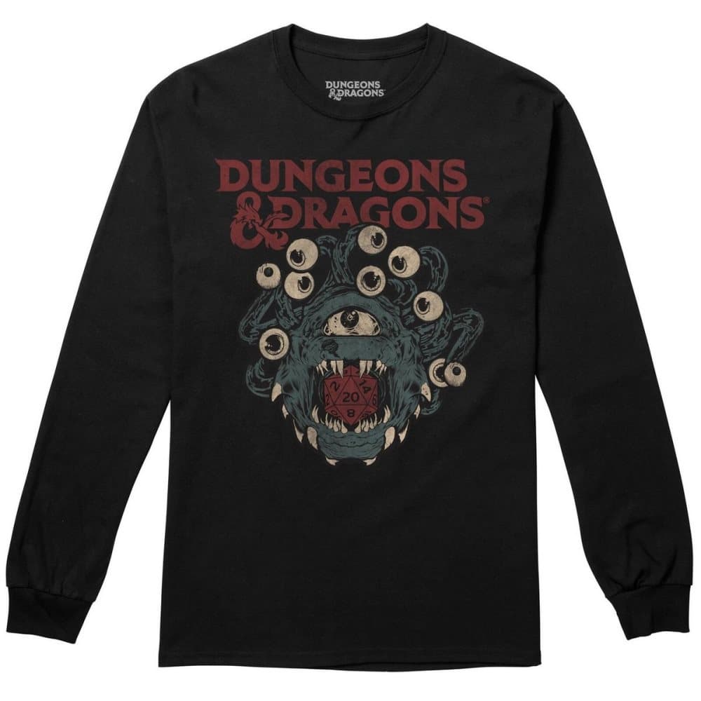Dungeons & Dragons Beholder Die långärmad T-shirt för män