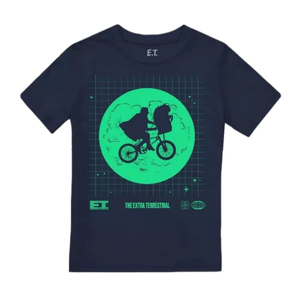 E.T Grid T-shirt til drenge