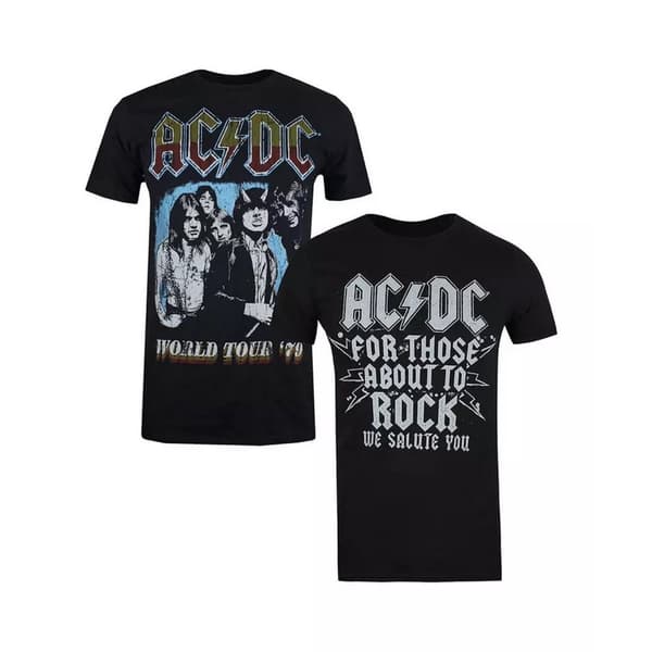 AC/DC T-shirt til mænd (pakke med 2)